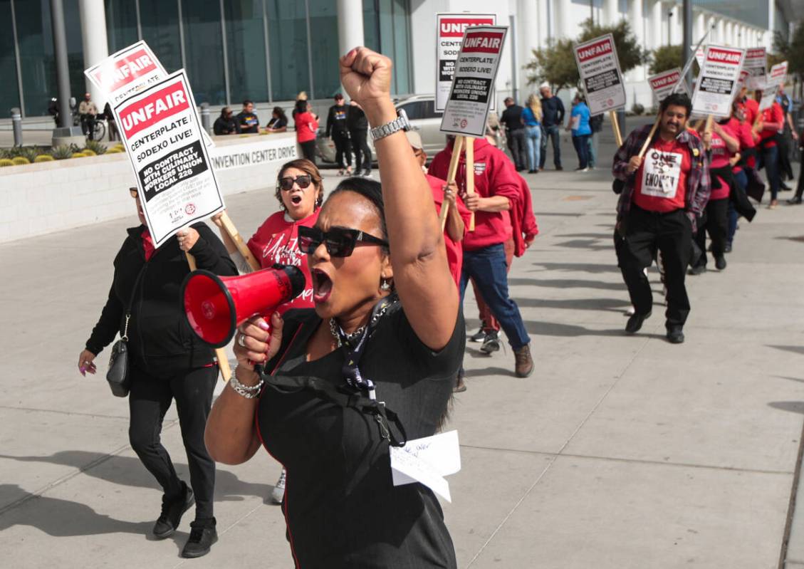 Maria Teresa Hank, Nevada state co-chair of the Transport Workers Union Local 556, the union of ...