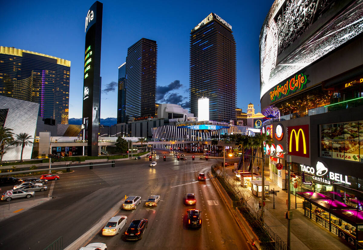 The Cosmopolitan of Las Vegas is seen in March 2020. (L.E. Baskow/Las Vegas Review-Journal) @L ...