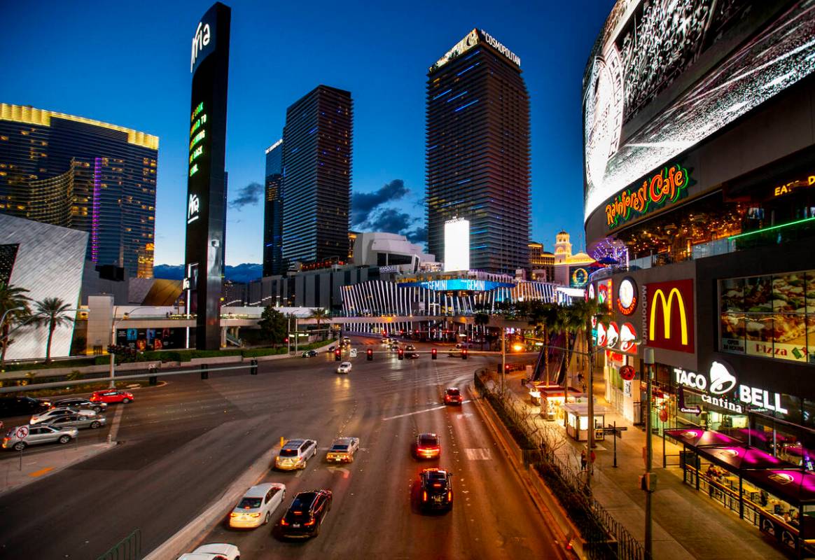 The Cosmopolitan of Las Vegas is seen in March 2020. (L.E. Baskow/Las Vegas Review-Journal) @L ...