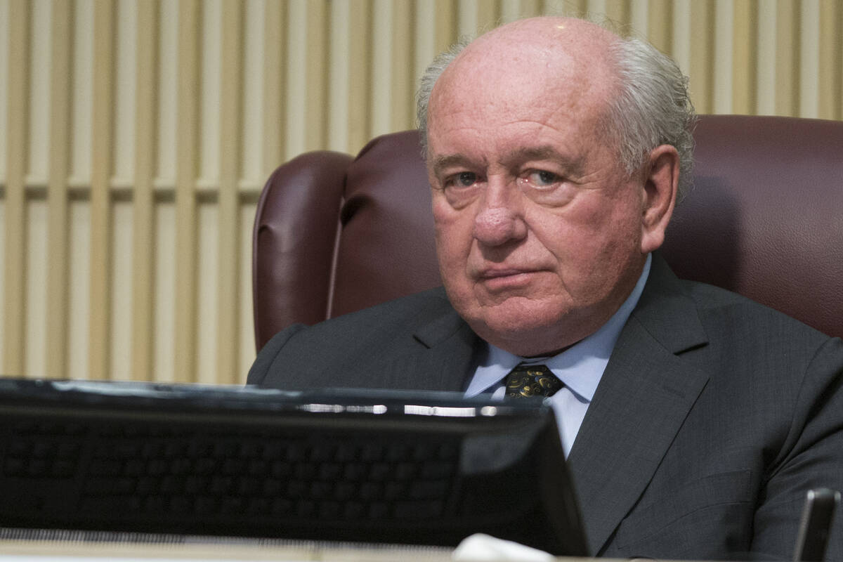 Henderson Councilman Dan Shaw during a city council meeting at Henderson City Hall in Henderson ...