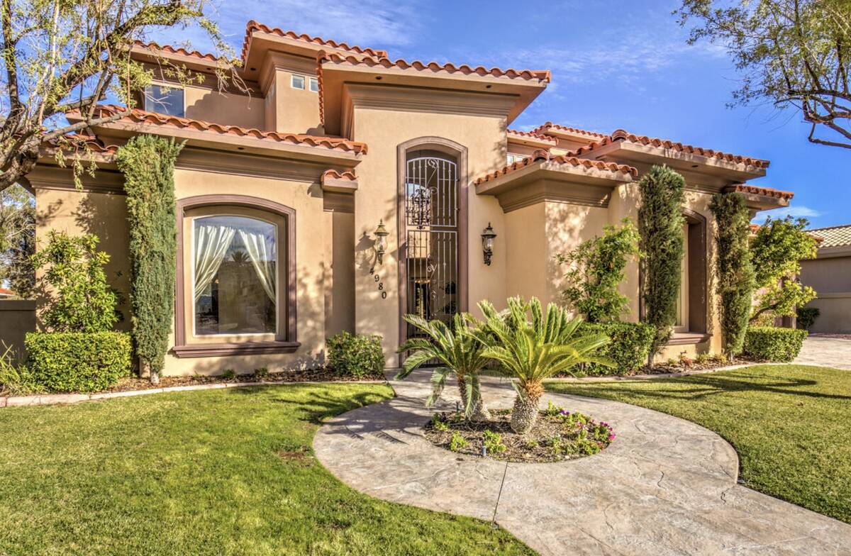 The former Las Vegas home of Mötley Crüe lead vocalist Vince Neil in the Spanish Hills gated ...