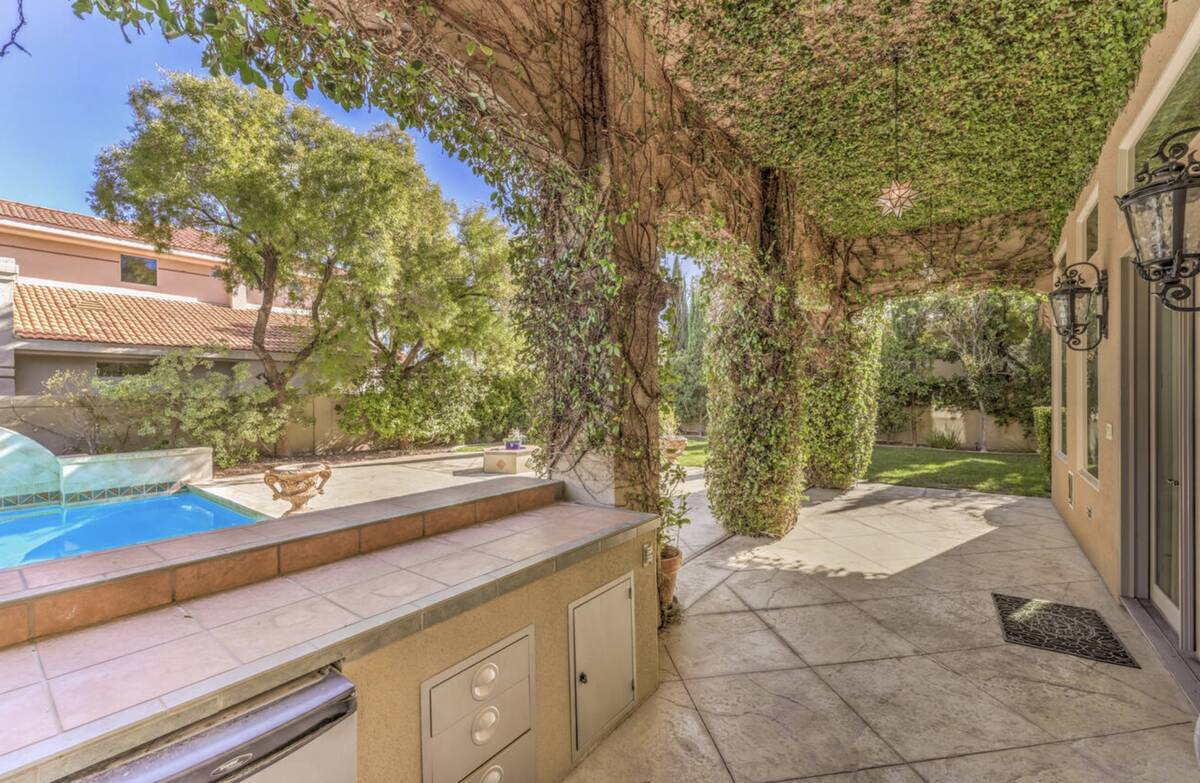 The former Las Vegas home of Mötley Crüe lead vocalist Vince Neil in the Spanish Hills gated ...