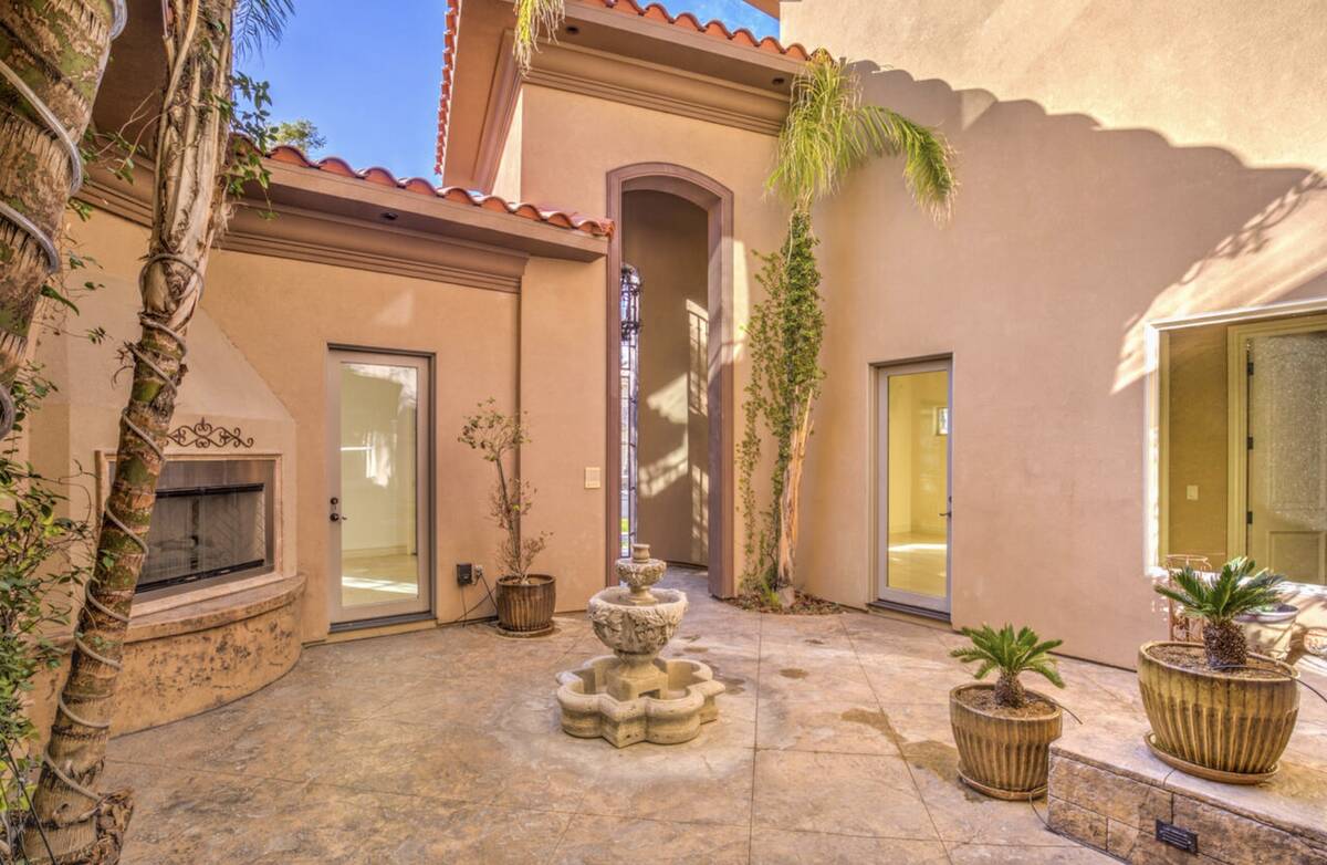 The former Las Vegas home of Mötley Crüe lead vocalist Vince Neil in the Spanish Hills gated ...