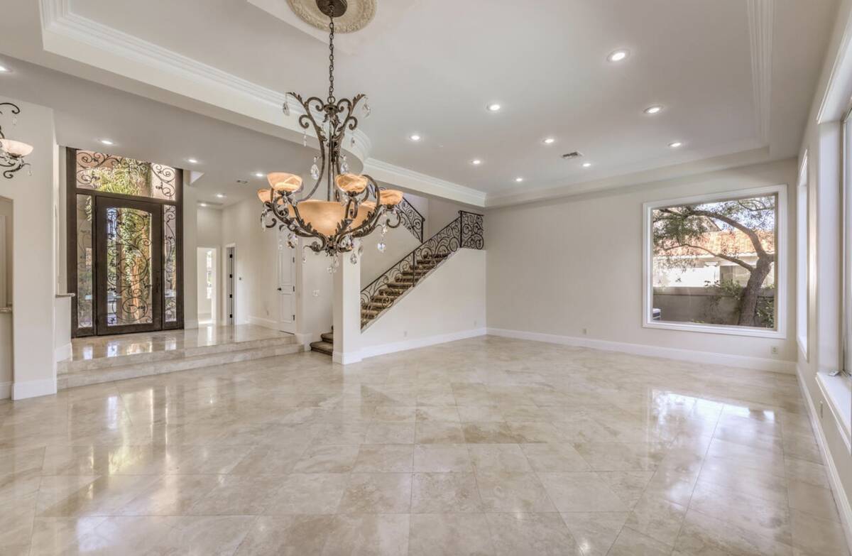 The former Las Vegas home of Mötley Crüe lead vocalist Vince Neil in the Spanish Hills gated ...