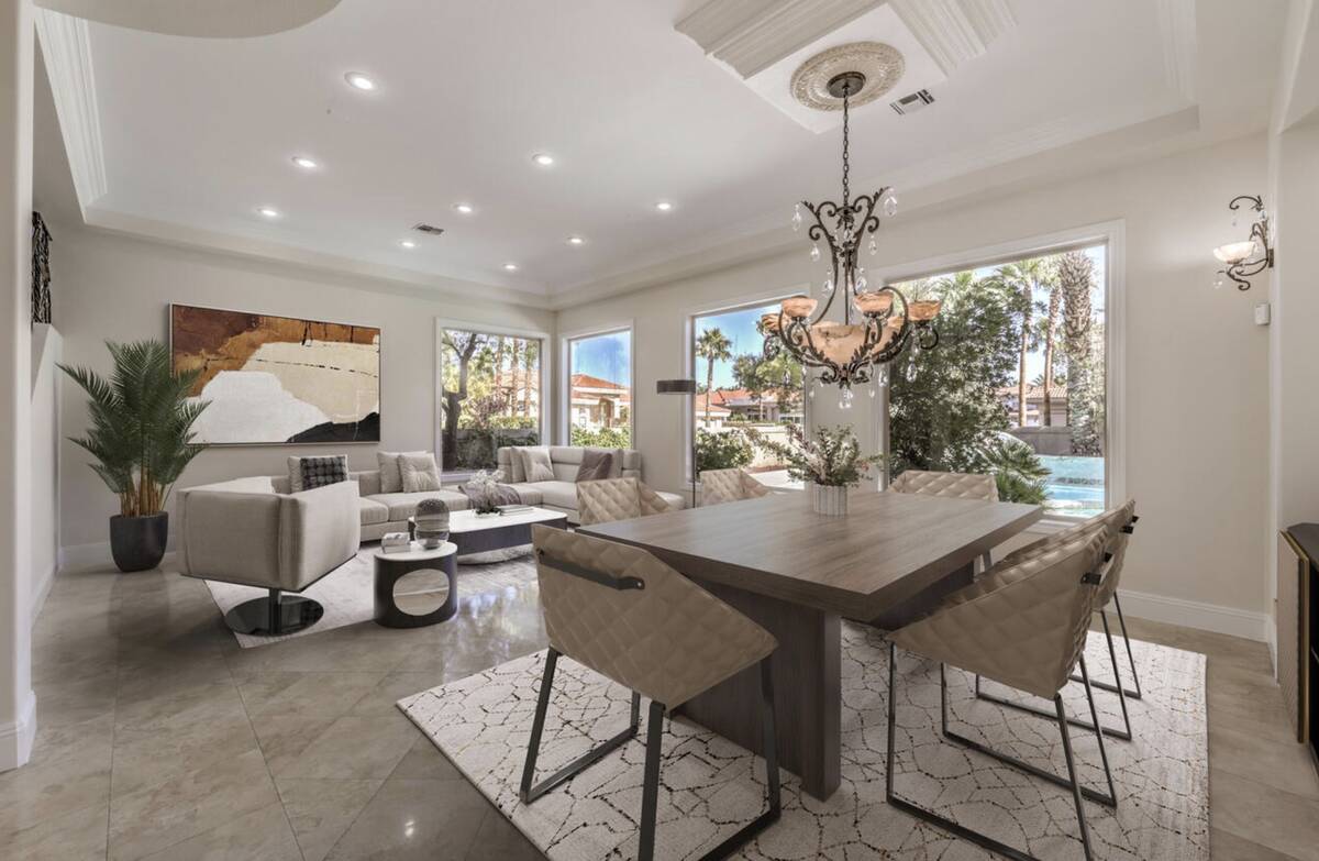 The former Las Vegas home of Mötley Crüe lead vocalist Vince Neil in the Spanish Hills gated ...