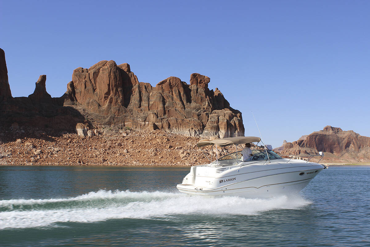 Lake Powell in Glen Canyon National Recreation Area. (Las Vegas Review-Journal)