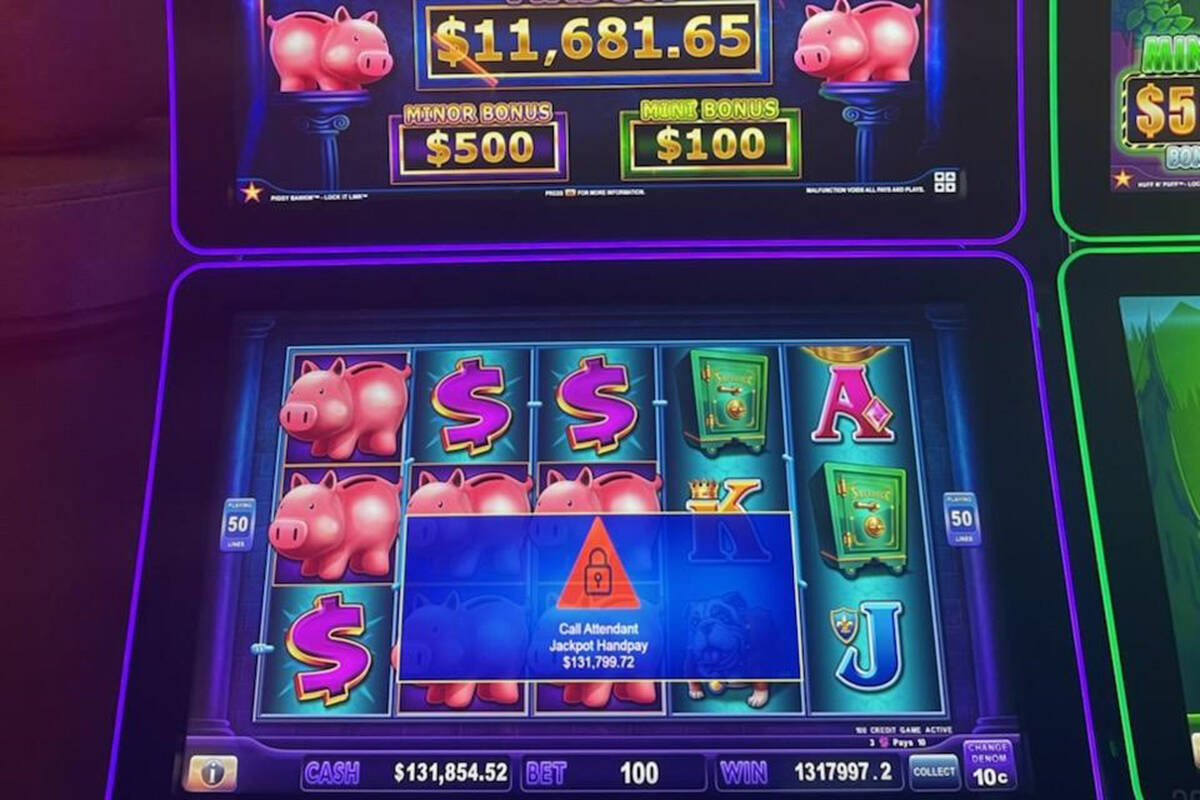 Danial Platow of Wisconsin won $131,800 after landing a jackpot playing slots Saturday, Feb. 25 ...