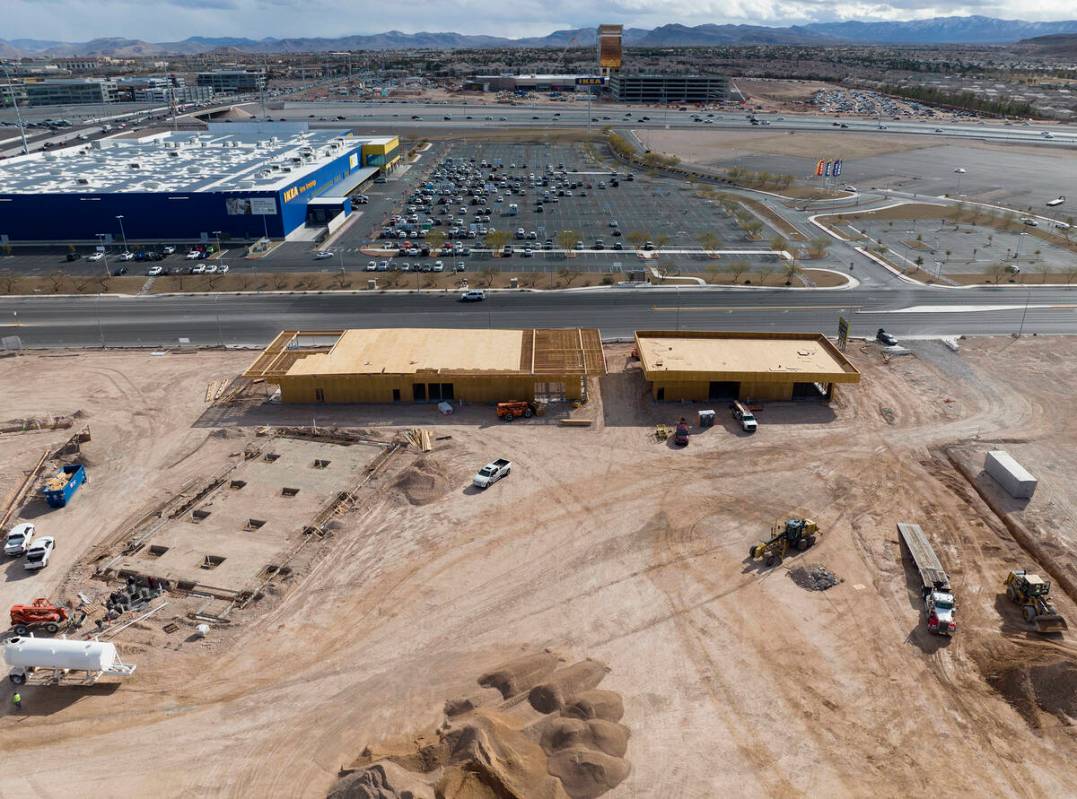 The construction site of The Bend, a long-planned retail complex by developer J Dapper at 8670 ...