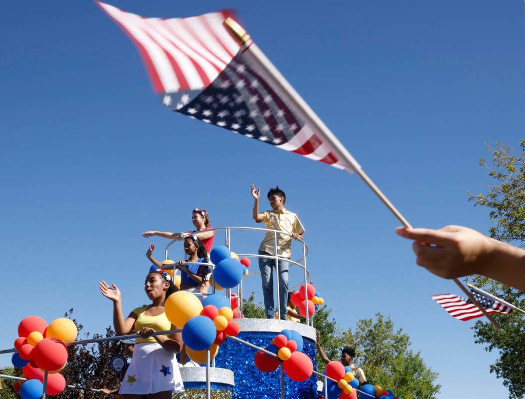 Dancers perform on the “Dancing in the Street” float during the 28th annual Summe ...