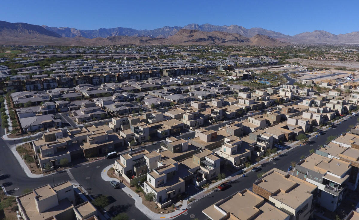 Existing communities in the area of Flamingo Road and Town Center Drive in Summerlin Parkway ar ...