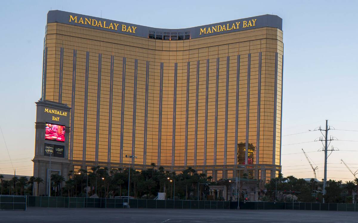 Mandalay Bay on the Strip, seen in 2018. (Las Vegas Review-Journal)