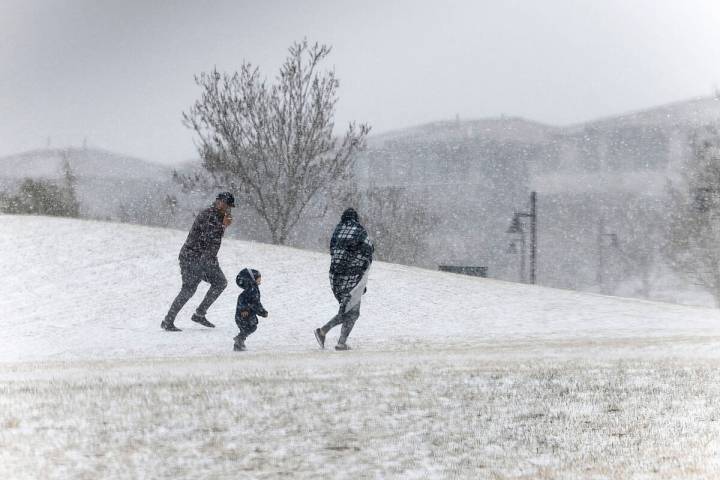 Winds should diminish into the 18-24 mph range in Las Vegas on Sunday, March 5, 2023, according ...