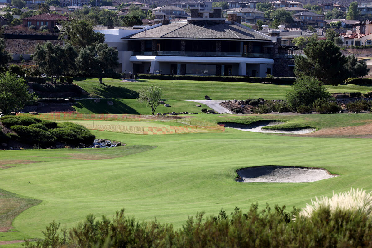 Anthem Country Club in Henderson has replaced rye grass with water-saving Bermuda to comply wit ...