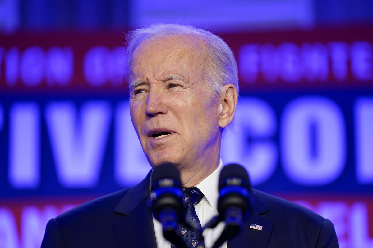 President Joe Biden delivers remarks to the 2023 International Association of Fire Fighters Leg ...