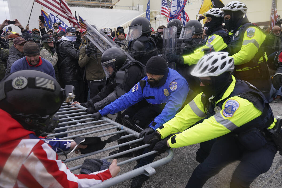 Rioters at the U.S. Capitol on Jan. 6, 2021, in Washington. Speaker Kevin McCarthy’s decision ...