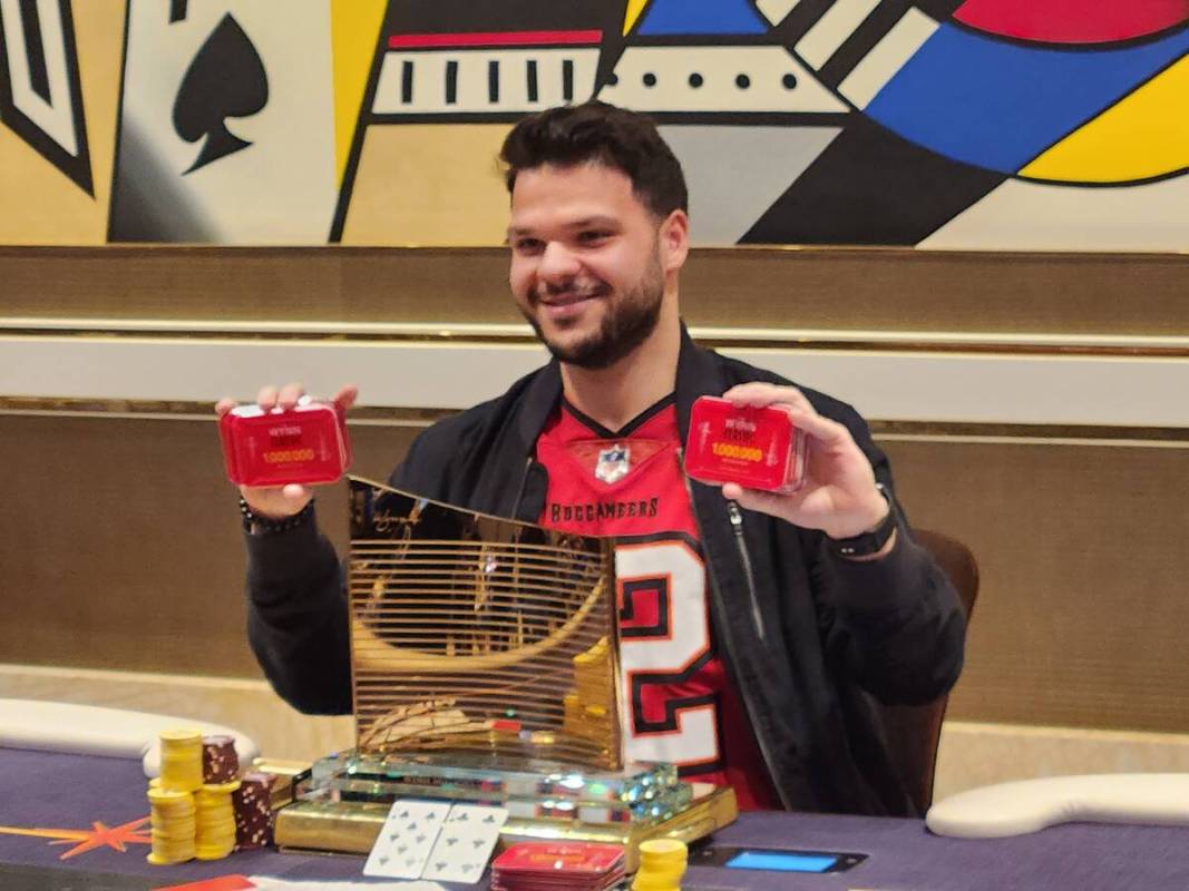 Michael Rossitto of Las Vegas won the $3,500 buy-in Wynn Millions No-limit Hold'em Main Event o ...