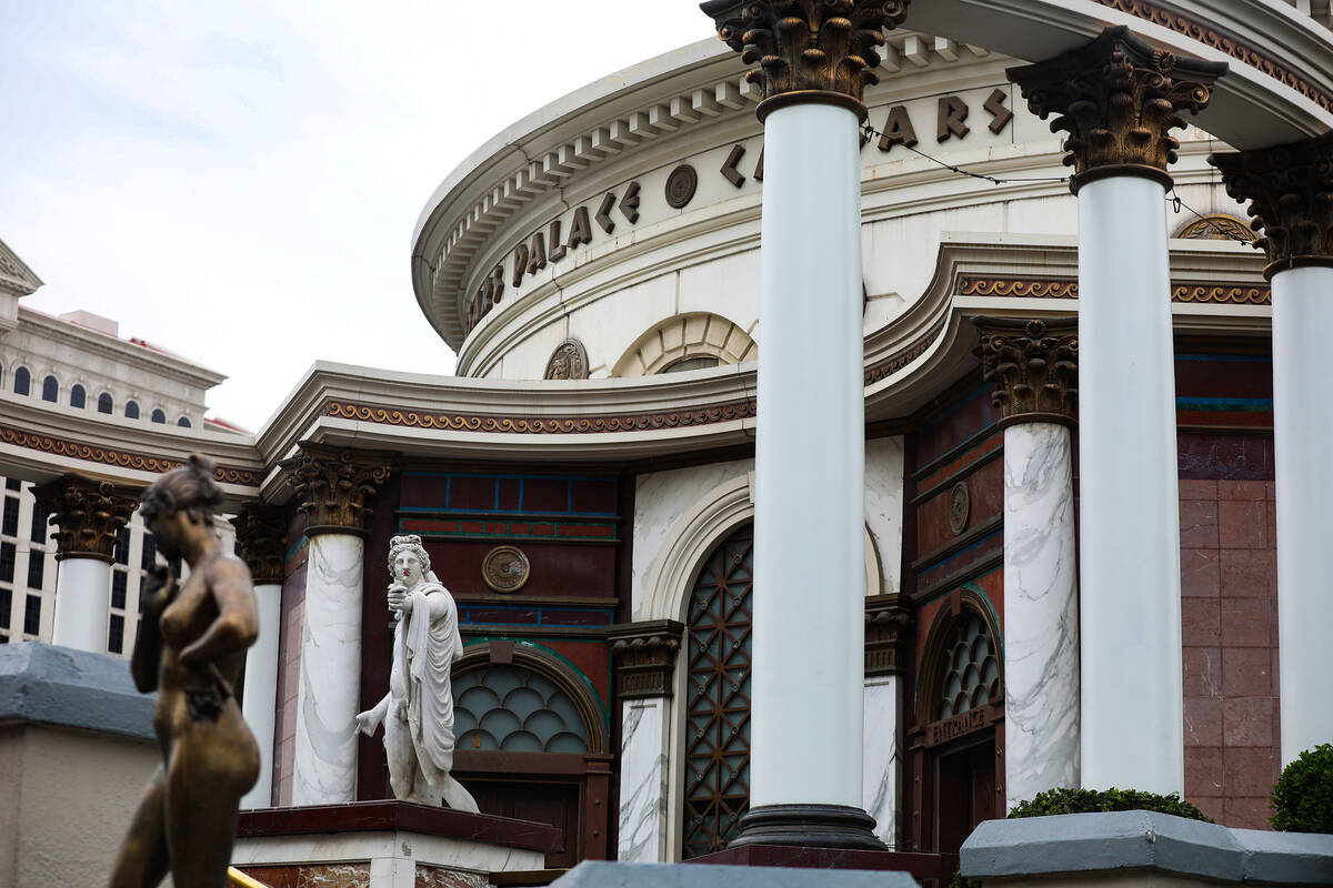 The Caesars Palace rotunda in Las Vegas, Tuesday, March 14, 2023. The structure is set for demo ...