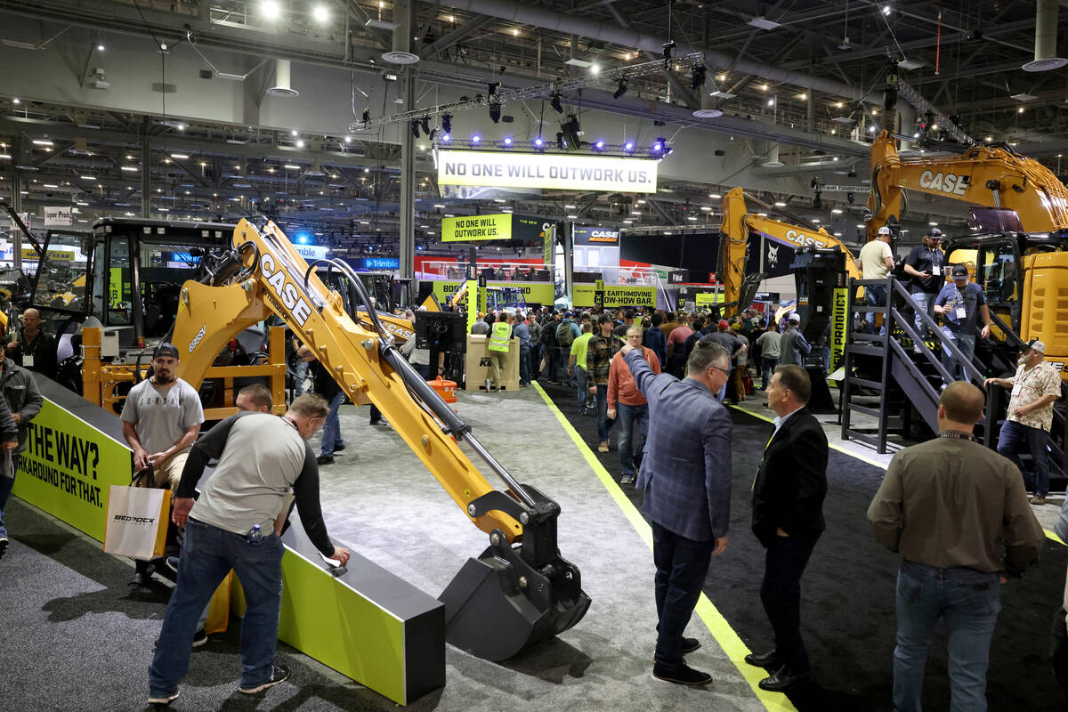 Conventioneers in the West Hall at the Las Vegas Convention Center on Day 1 of the ConExpo-Con/ ...