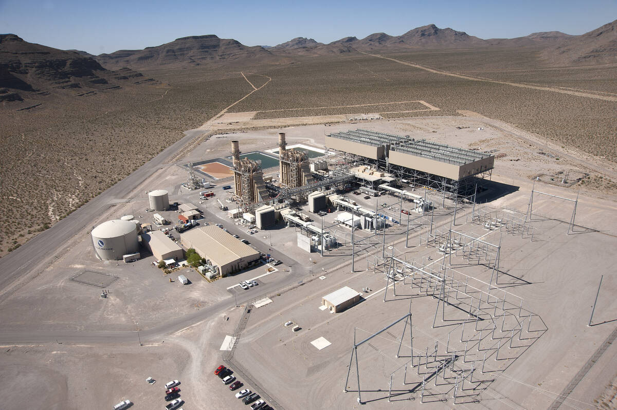 An overview of NV Energy's natural gas Silverhawk Generating Station in northeast Clark County. ...