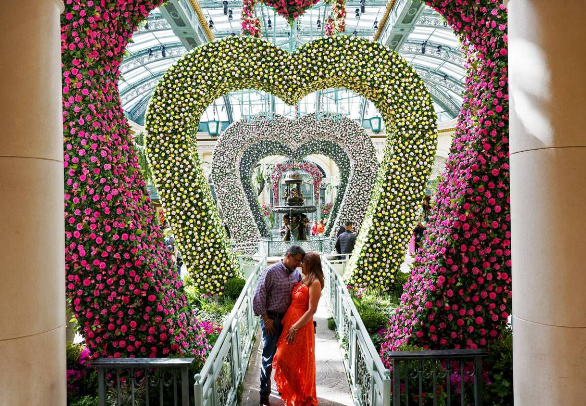 Ajay and Kajal Nagrani of Houston in the new spring display, “Giardino Dell’ Amor ...