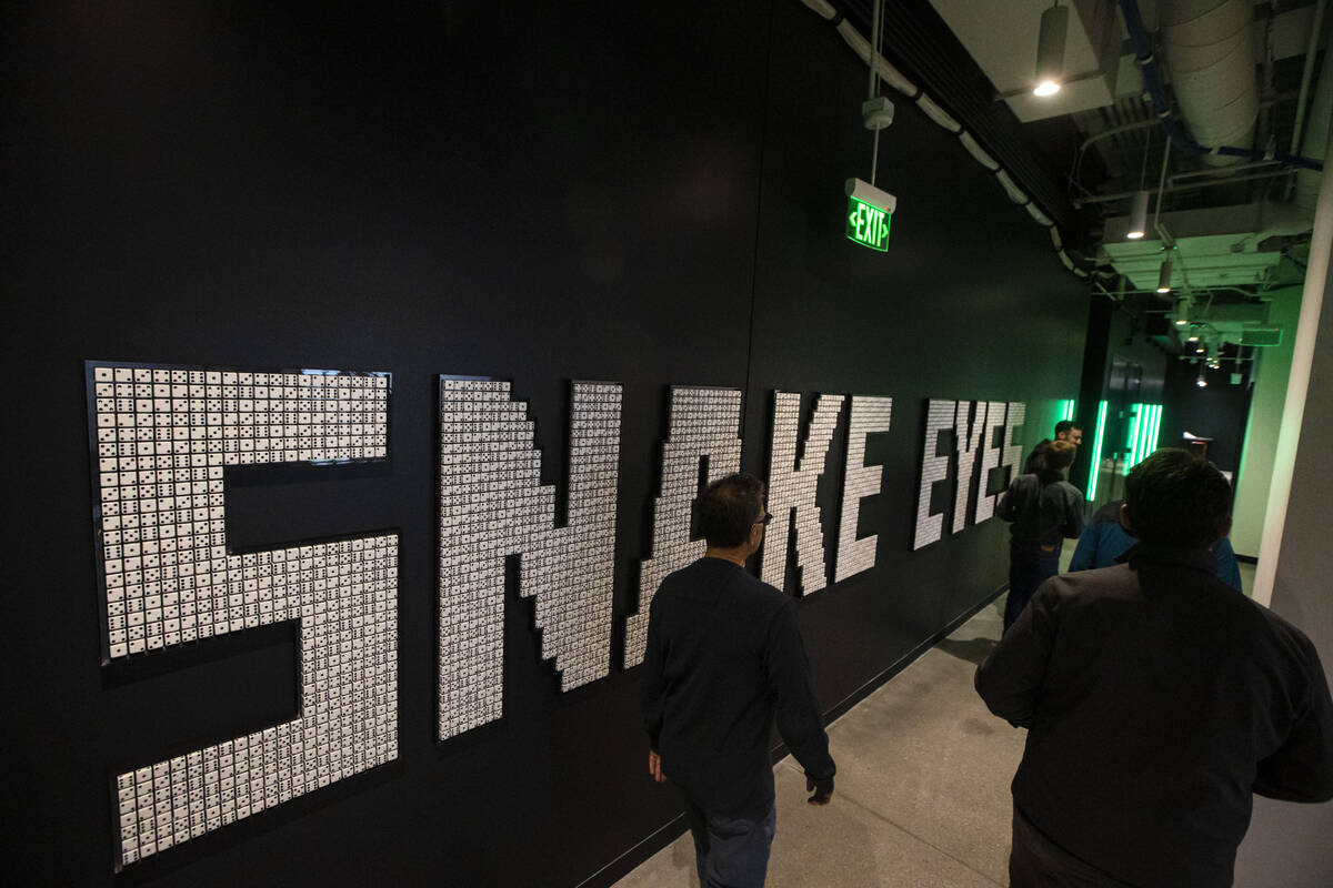 Interior decor is seen during a tour of DraftKings' new offices at UnCommons on Tuesday, March ...