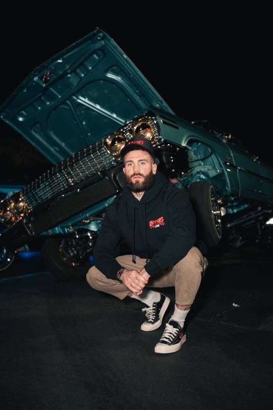 Caleb Plant poses with his 1964 Chevrolet Impala SS Super Sport at a low rider gathering in Las ...