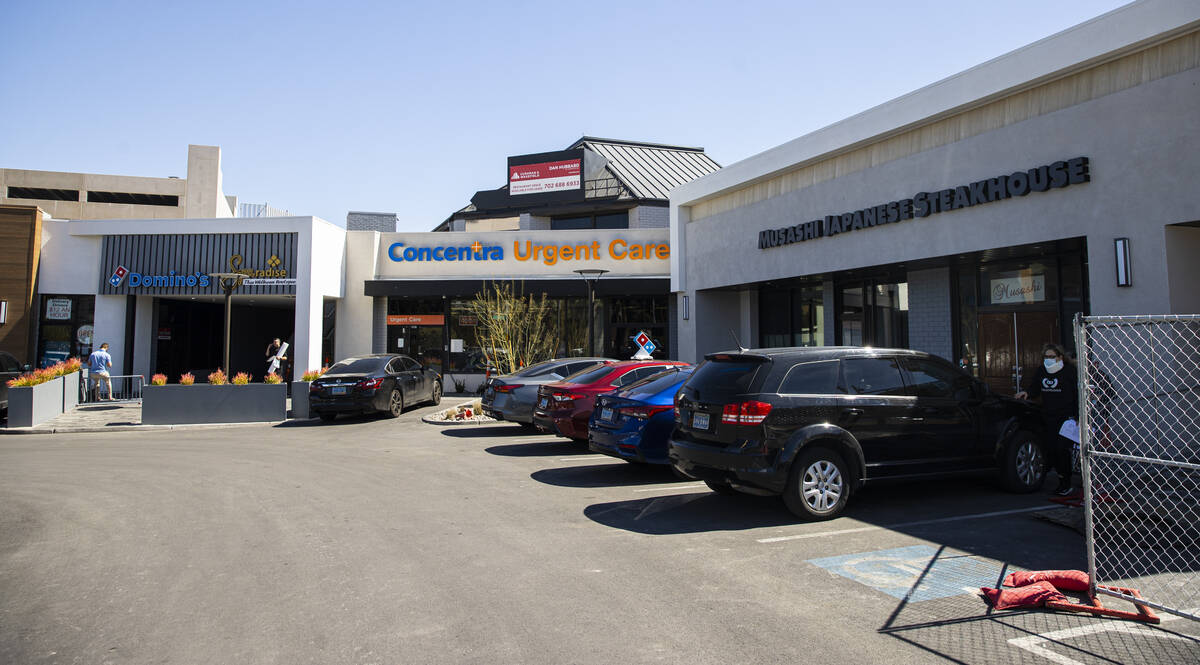 A view of the renovated retail complex, The Collective, along Paradise Road, on Thursday, March ...