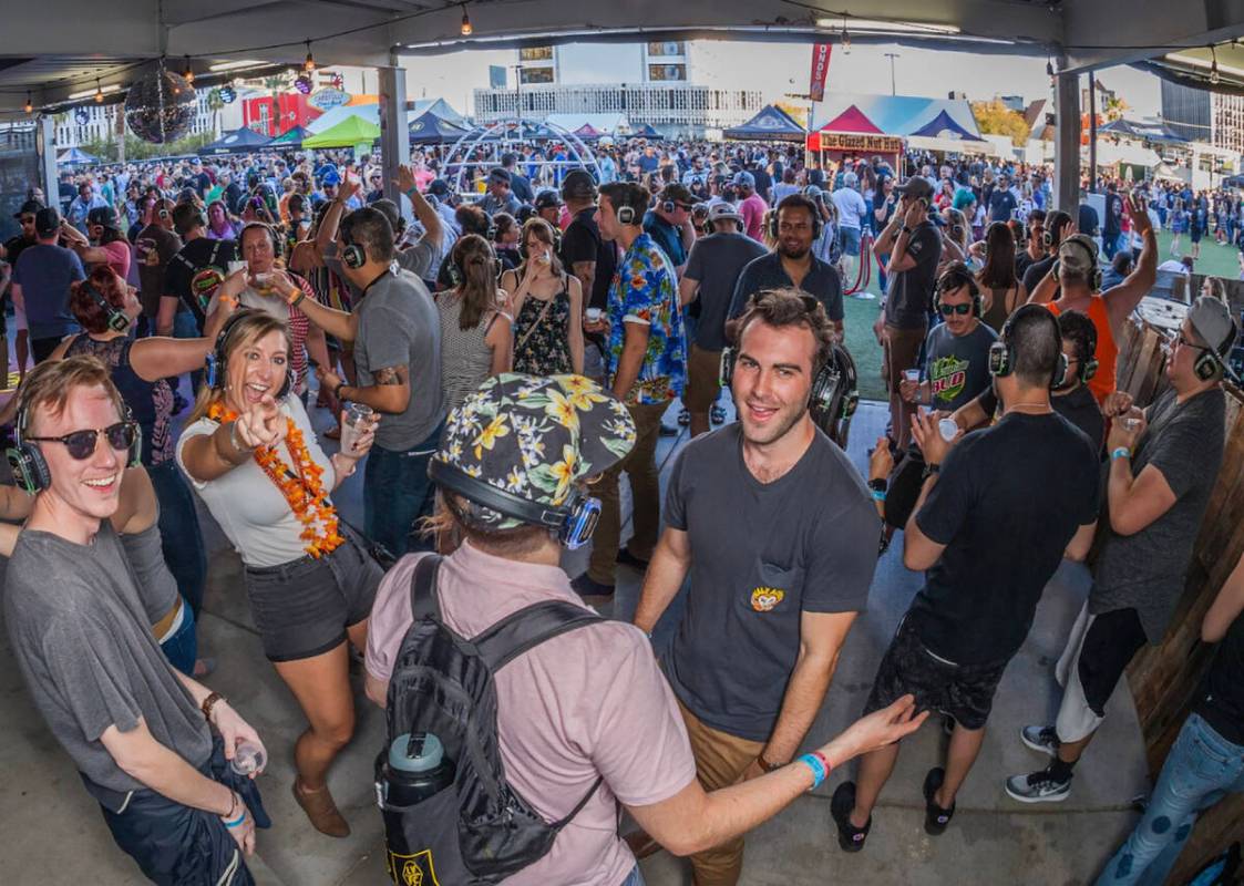 This weekend's Great Vegas Festival of Beer will again feature the popular silent disco. (Motle ...