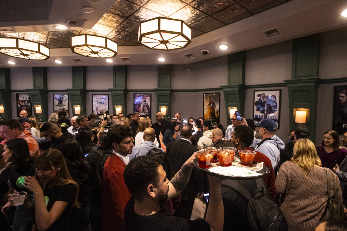 A view inside the new Wahlburgers during the opening celebration at The Shoppes at Mandalay Pla ...