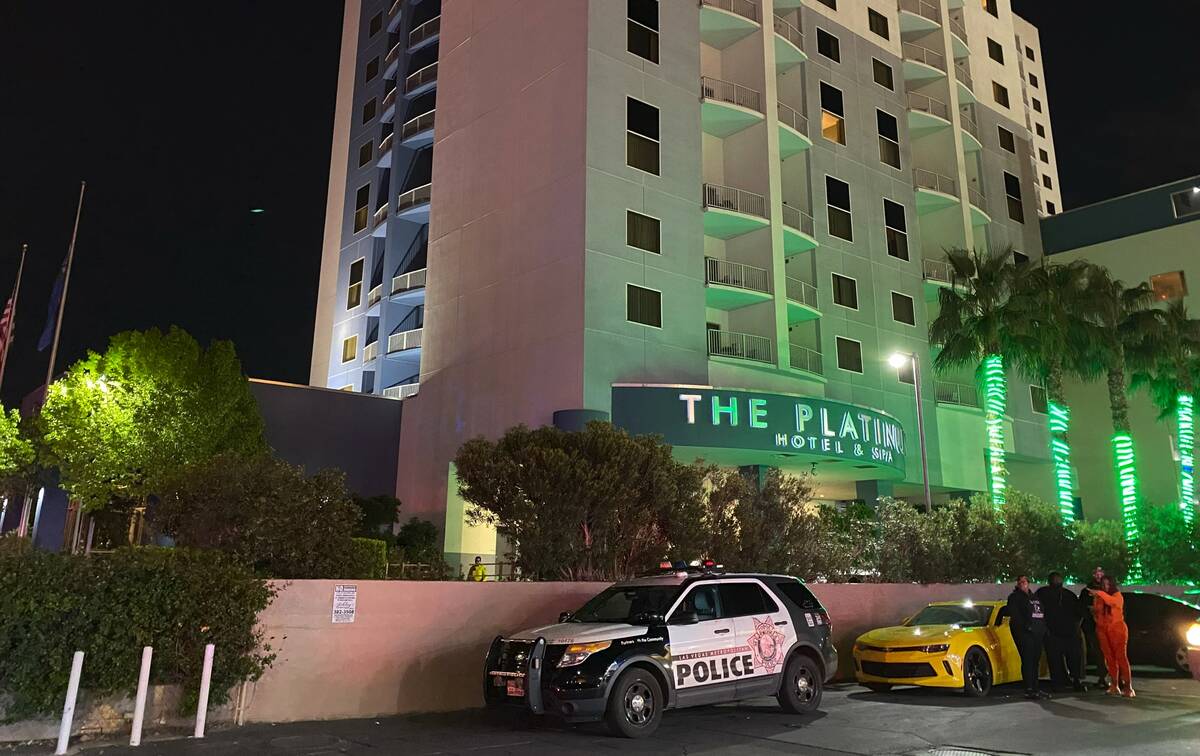 The Platinum Hotel, 211 E. Flamingo Road, seen on Saturday, March 25, 2023. (David Wilson/Las V ...