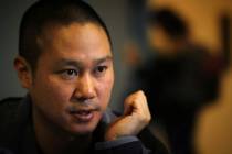 Tony Hsieh speaks during an interview at The Beat Coffehouse in Las Vegas in 2012. (Las Vegas R ...