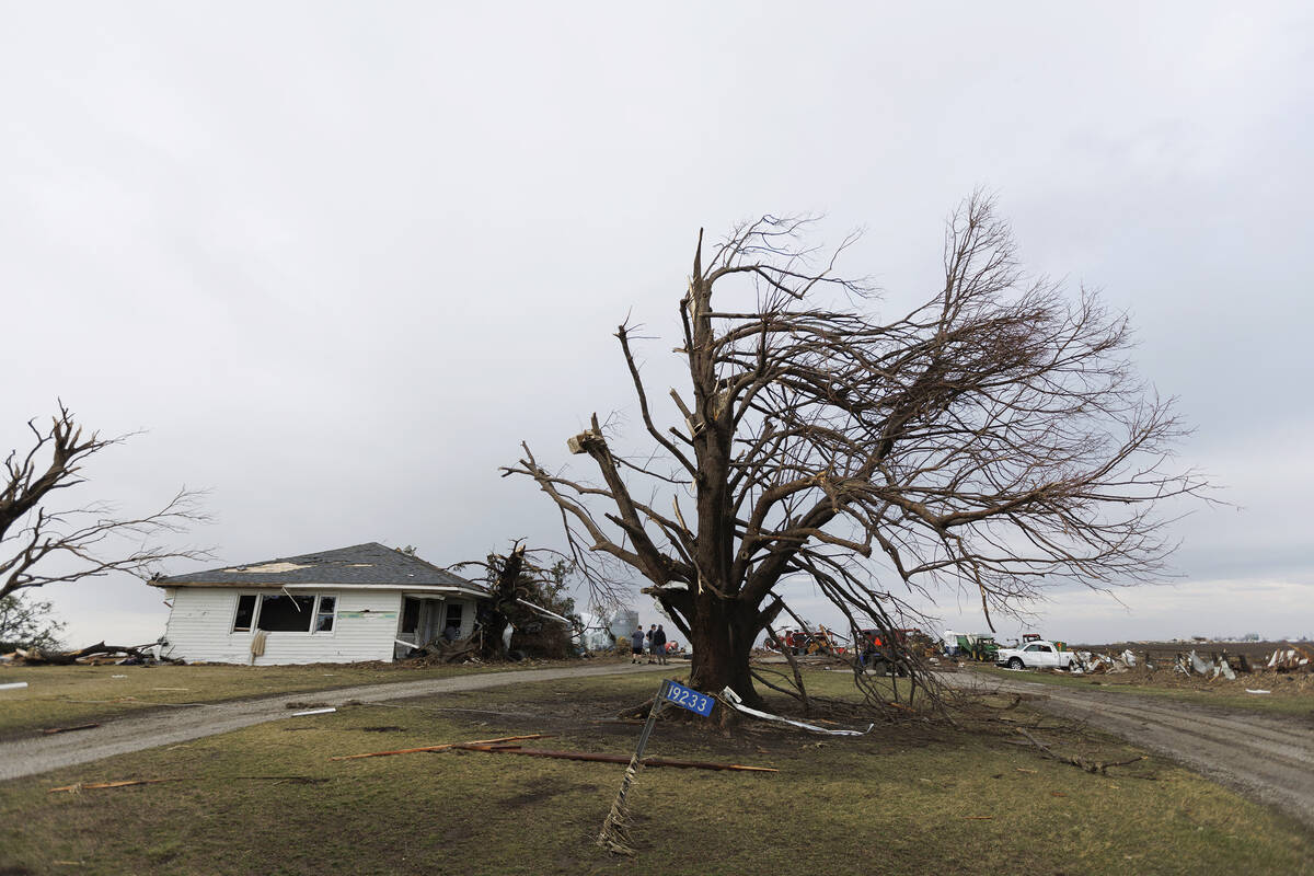 A home in the 19000 block of Wapello Keokuk Road, about 1.5 miles southeast of Martinsburg, Iow ...