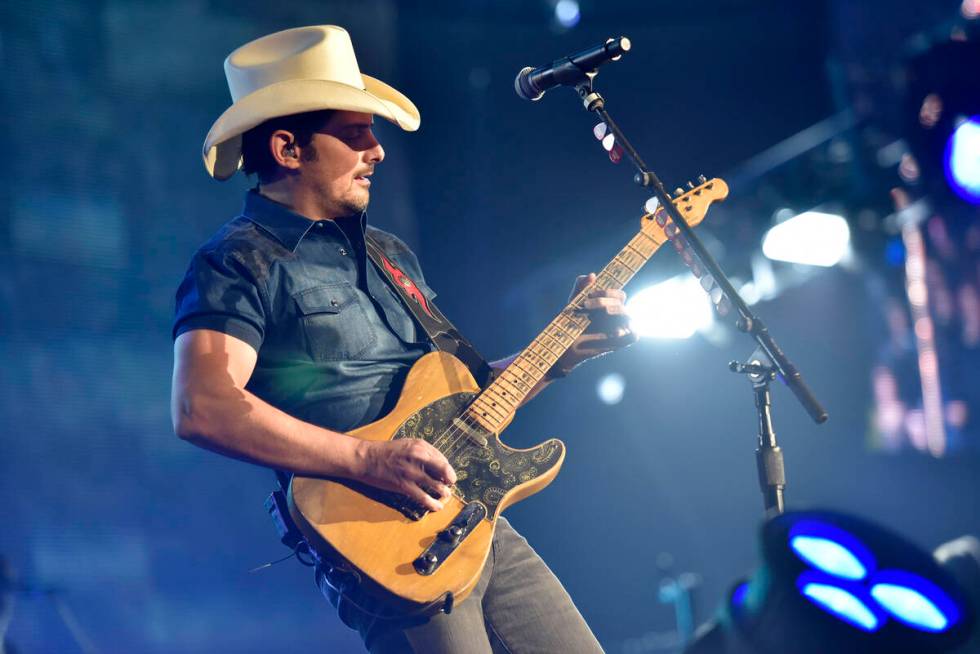 FILE - This Feb. 24, 2018 file photo shows Brad Paisley performing in Rosemont, Ill. Songwriter ...
