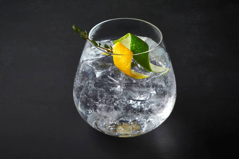 A Mediterranean G&T is beings served through April 30, 2023, at the Gin & Tonic Festival at Jal ...