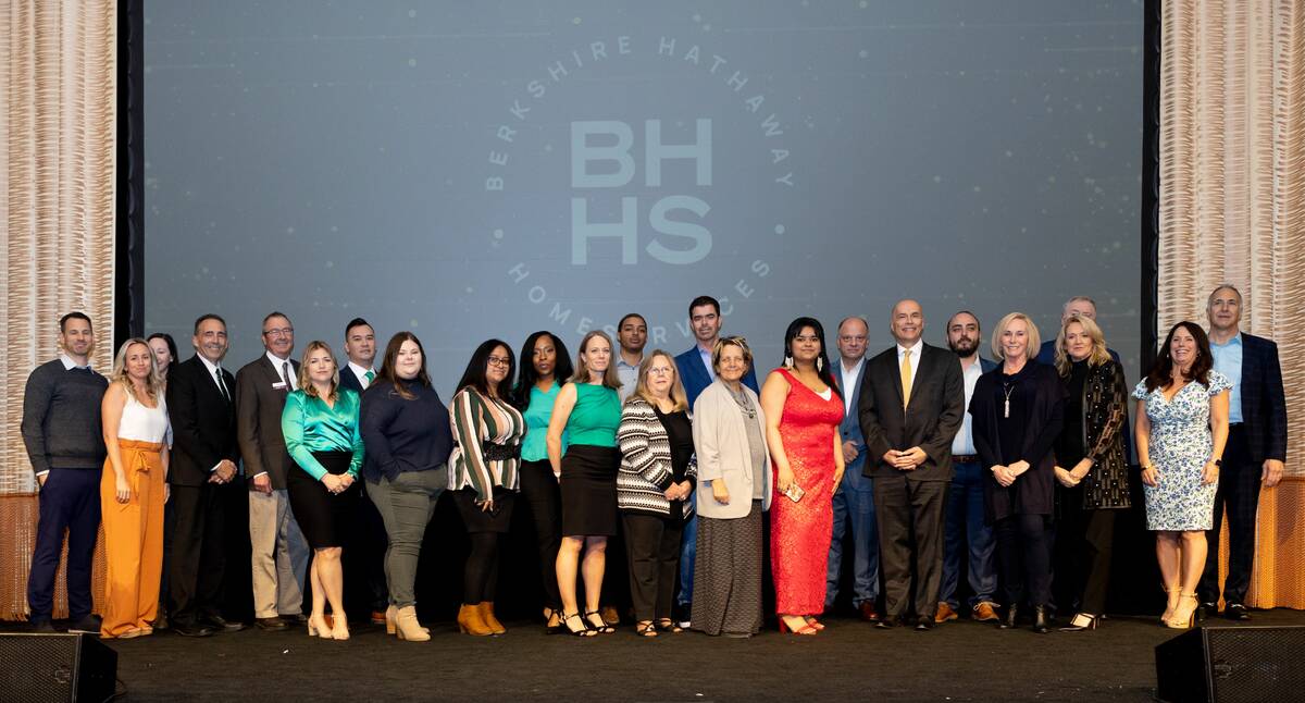 Berkshire Hathaway HomeServices honored its agents at a recent event. The company closed 10,854 ...