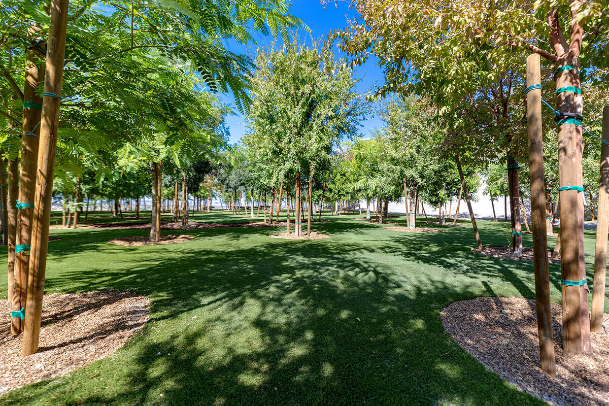 Gene Simmons installed 130 trees and a walking trail on his adjacent lot. (IS Luxury)