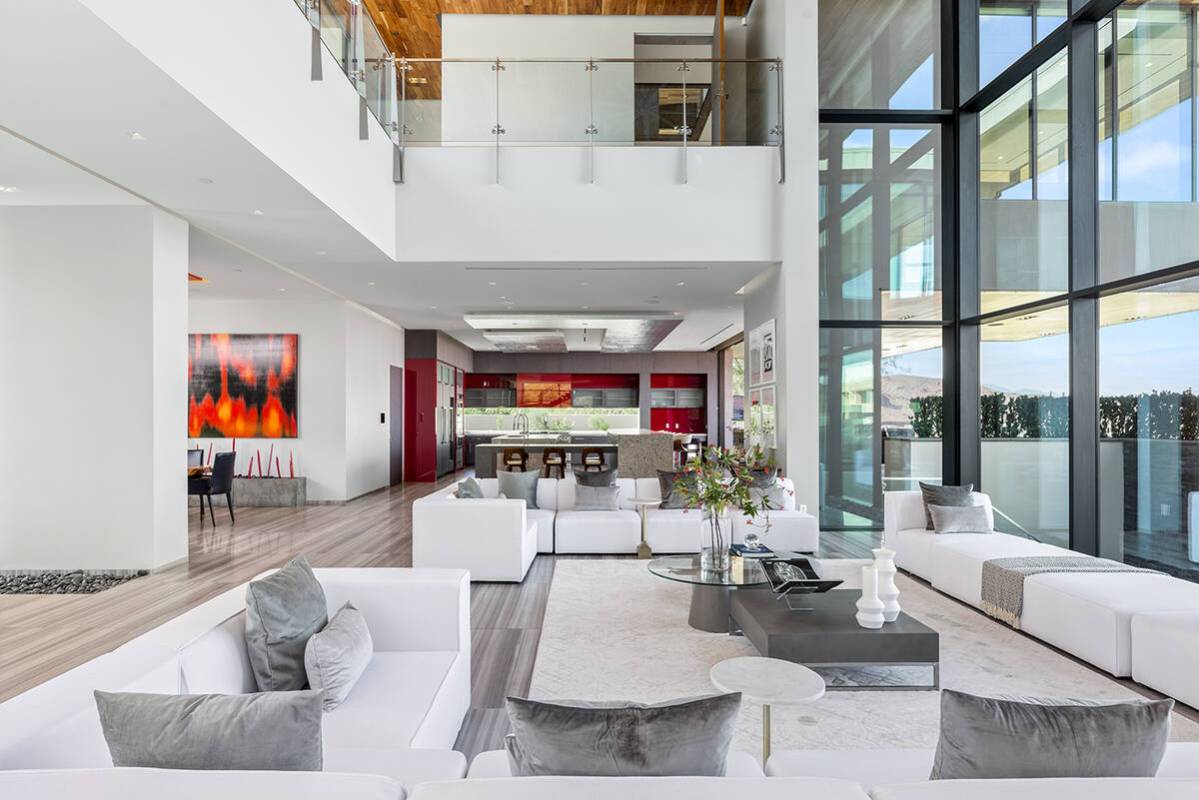 The three-level home measures 10,871 square feet. (IS Luxury)