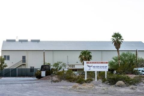 The Never Give Up Youth Healing Center on Sept. 6, 2022, in Amargosa Valley. (L.E. Baskow/Las V ...