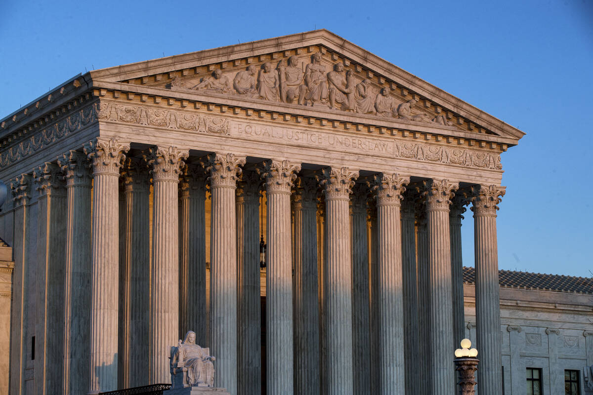 FILE - The U.S. Supreme Court is seen at sunset, March 27, 2019, in Washington. Dance Laborator ...