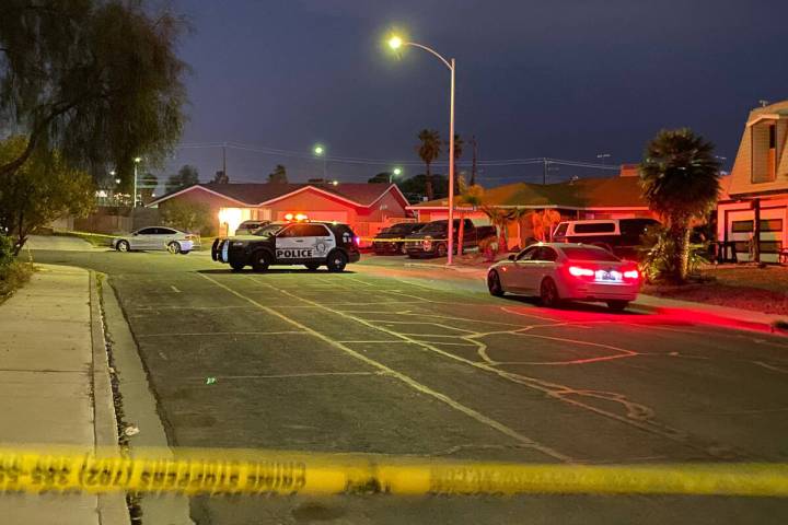 Las Vegas police were investigating a homicide in the 700 block of Bloomingfield Lane on Wednes ...