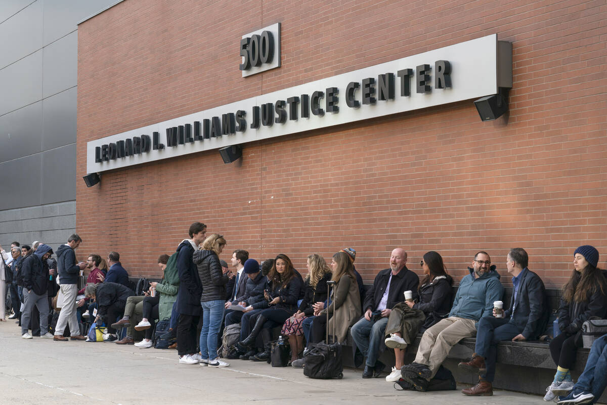 People including those planing to attend the Dominion Voting Systems' defamation lawsuit agains ...