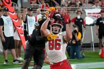 Utah tight end Dalton Kincaid (86) (AP Photo/Rick Scuteri)