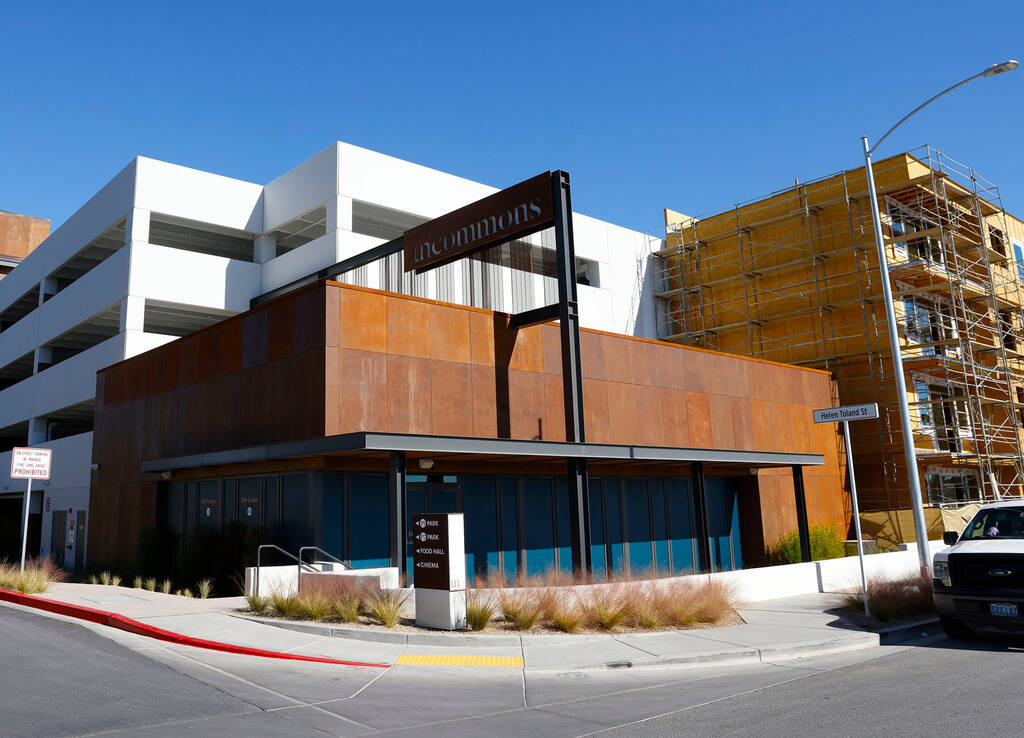 The UnCommons mixed-use complex in the southwest Las Vegas Valley is seen on Monday, Nov. 14, 2 ...