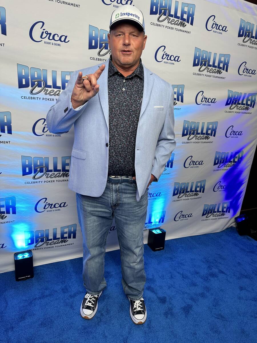 Ex-big league star Roger Clemens is shown on the blue carpet at the Baller Dream Celebrity Poke ...