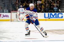 Edmonton Oilers center Connor McDavid skates with the puck during the third period of the team' ...