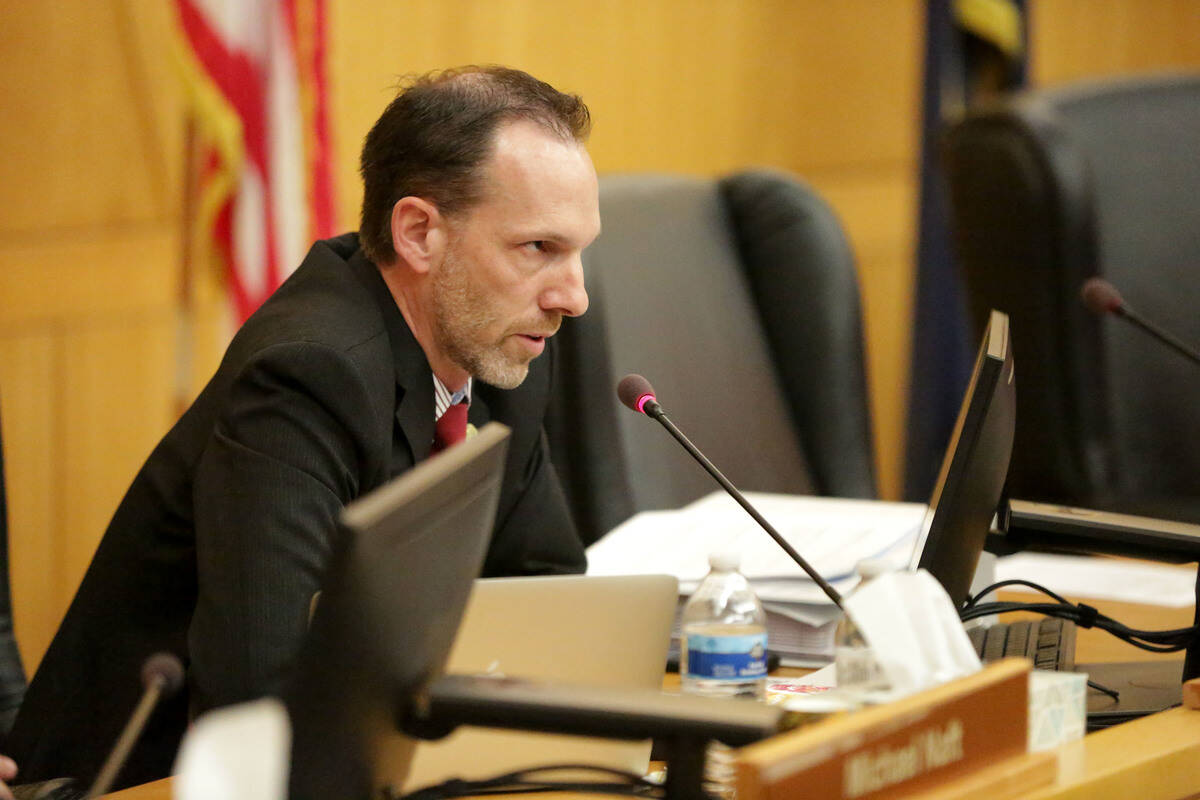 Clark County Commissioner Justin Jones. (Las Vegas Review-Journal)