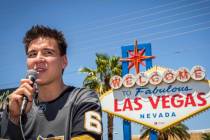 In this May 2, 2019, file photo, "Jeopardy!" sensation James Holzhauer speaks after being prese ...