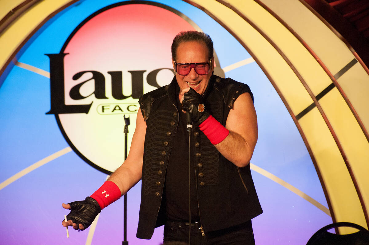 Andrew Dice Clay is shown at Laugh Factory at the Tropicana in March 2018. (Harry Basil)