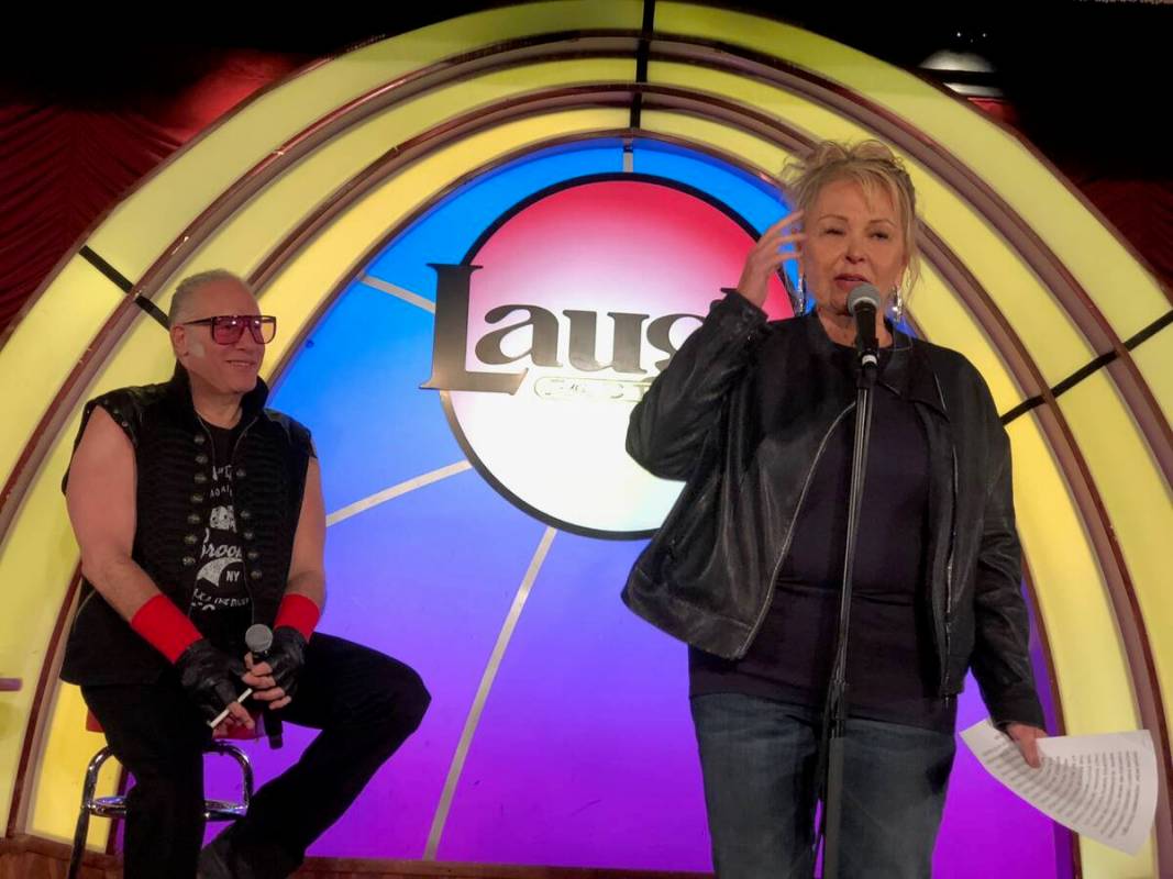 Roseanne Barr and Andrew Dice Clay are shown at Laugh Factory at the Tropicana on Saturday, Mar ...