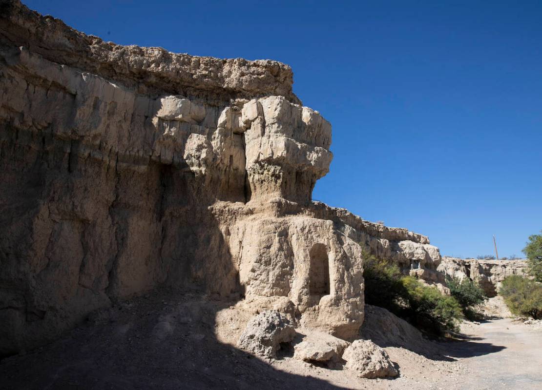 Cliffs are shown in August 2021 where Roy Jaggers of Las Vegas was found dead in Cathedral Cany ...